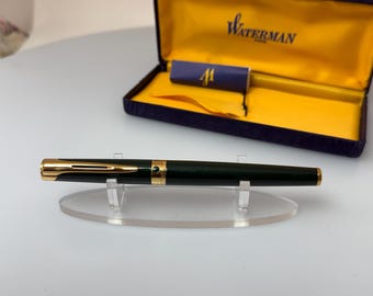 Stylo Plume Vintage Waterman – Couleur Jaune – Occasion, Pour Collectionneur