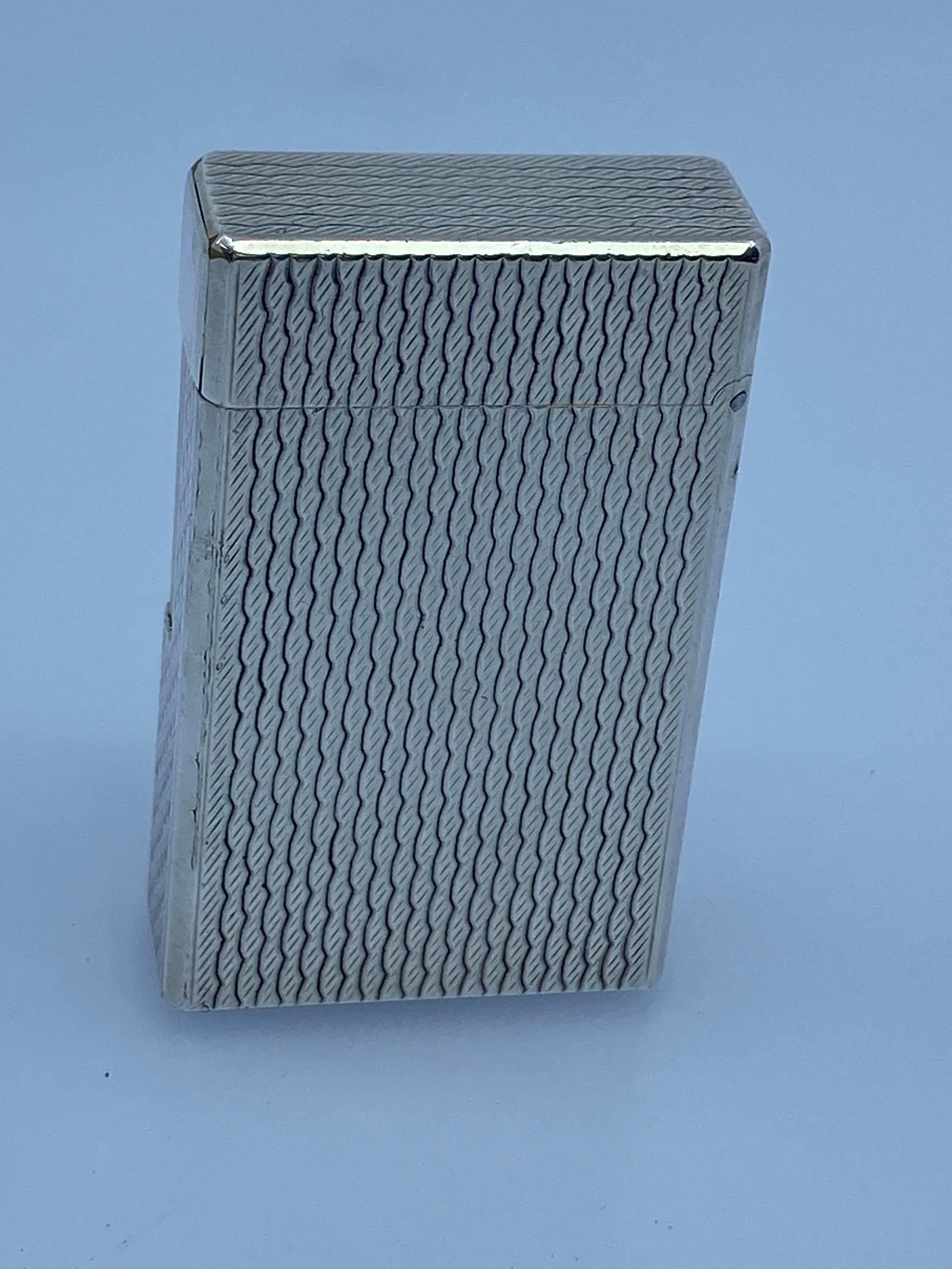Exclusive S.T. Dupont Line 1 Silver Plated Lighter, Wave Exclusive S.T. Dupont Line 1 Silver Plated Lighter, Wave