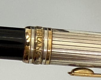 モンブラン マイスターシュテュック スターリングシルバー 14K 万年筆 28g モンブラン マイスターシュテュック 144 ソリティア スターリング