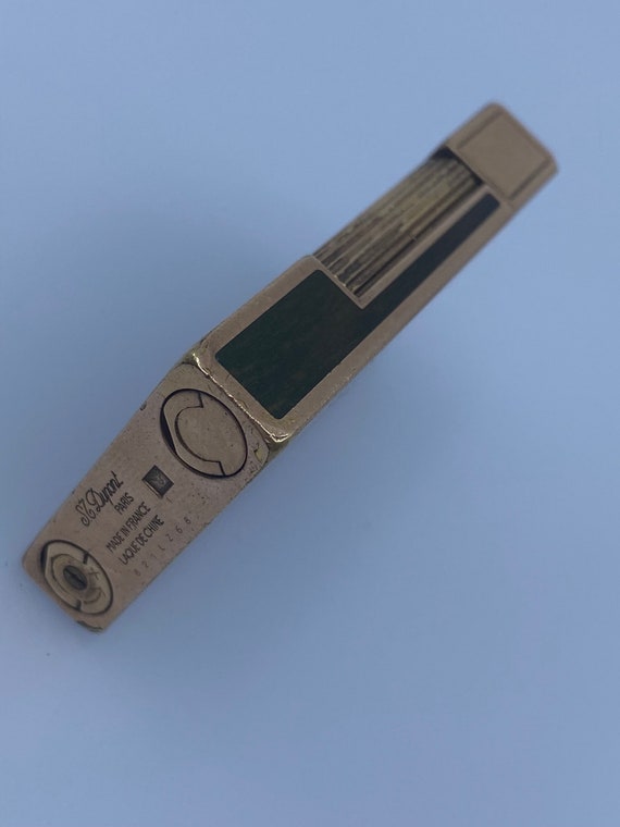 S.T.デュポン ゴールドメッキ 高級ライター - 本格中国漆器