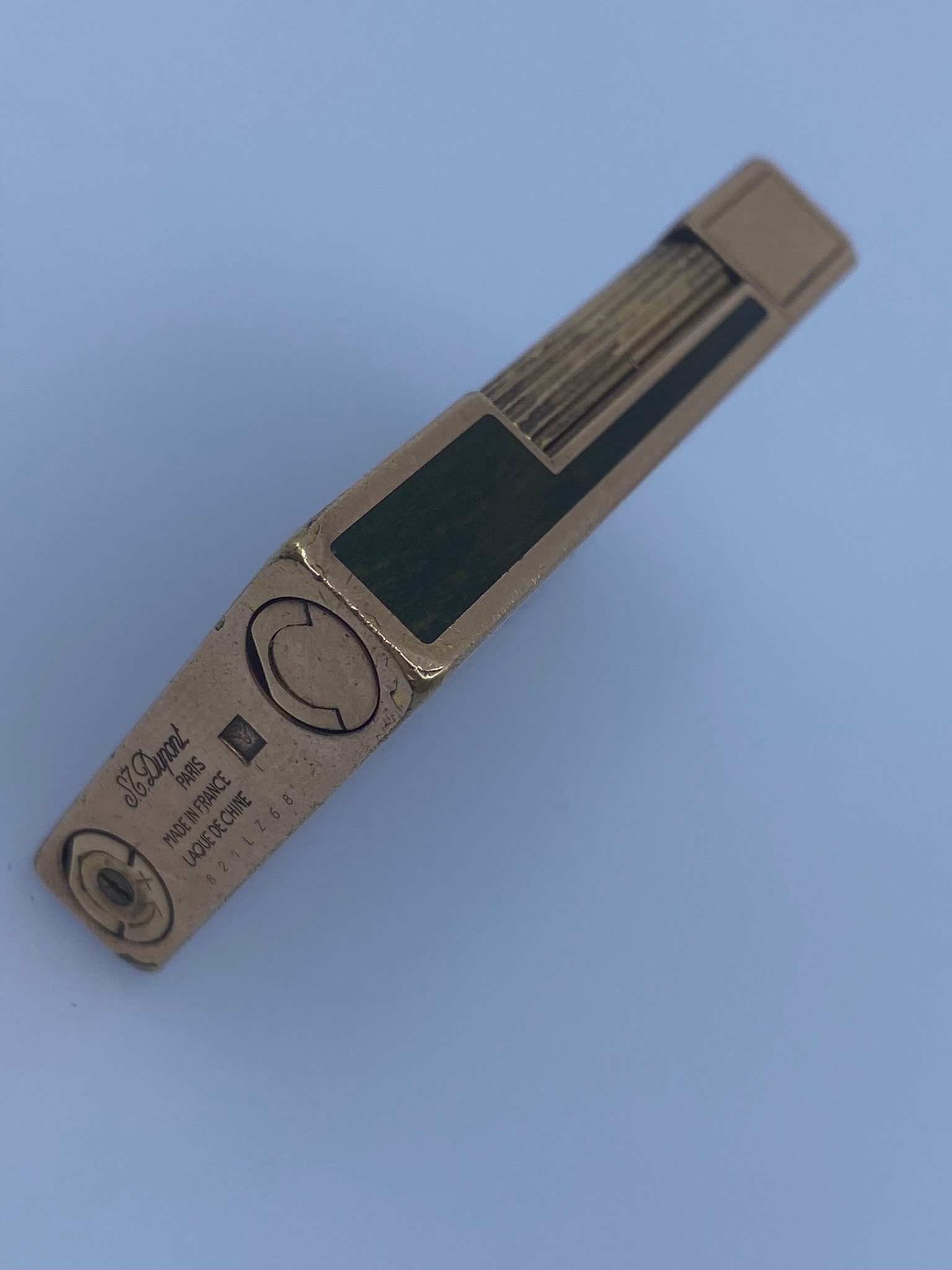 S.T.デュポン ゴールドメッキ 高級ライター - 本格中国漆器