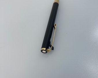 Montblanc Classic 1980s PIX Ballpoint Pen: Elegance in Gold and Black