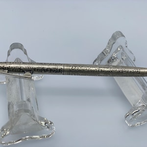 Stylo à bille Sheaffer Imperial - Argent sterling 925 - Motif vigne - Années 1970
