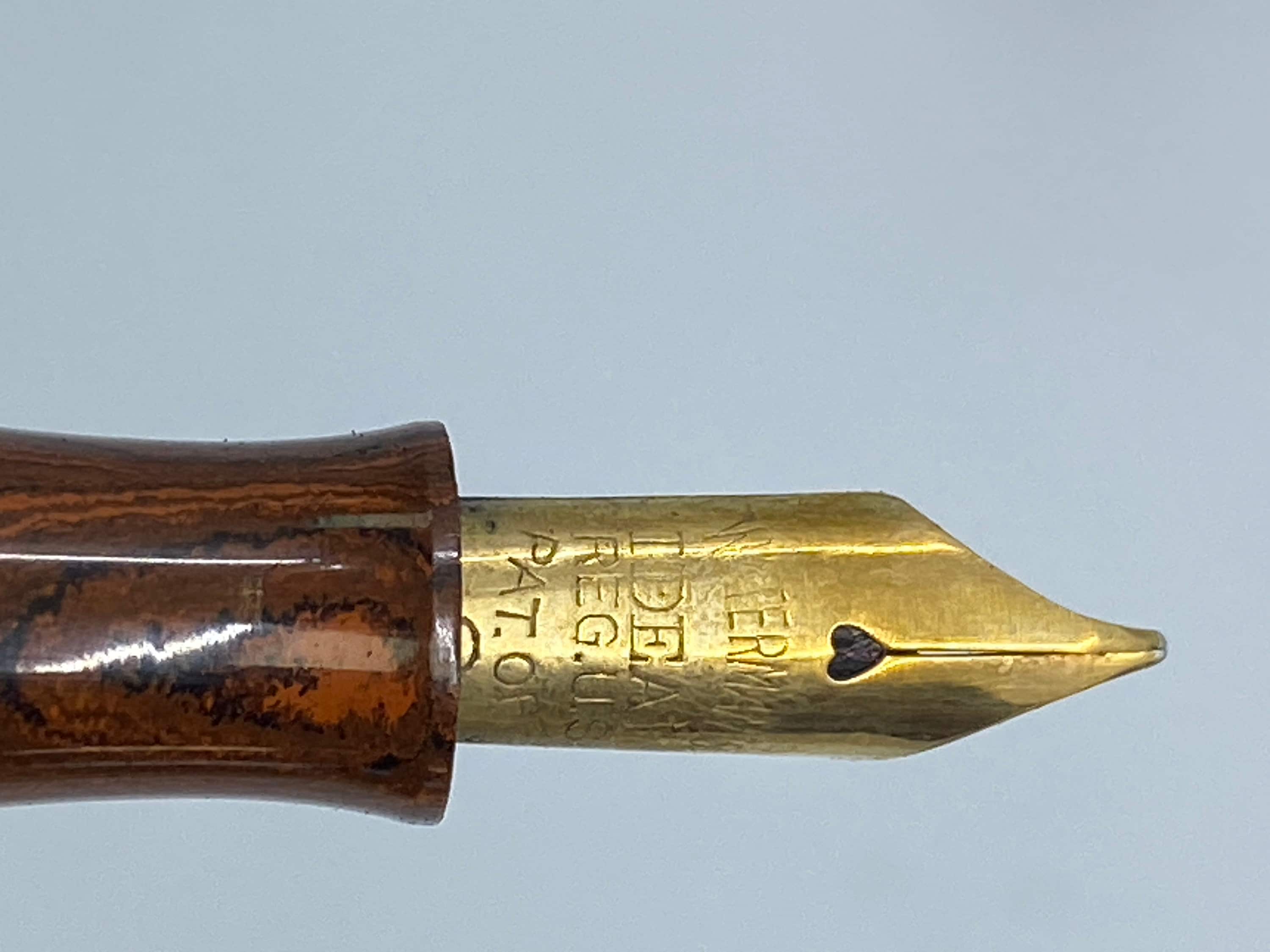 ヴィンテージ ウォーターマン 0952 1/2v 万年筆 - オレンジと