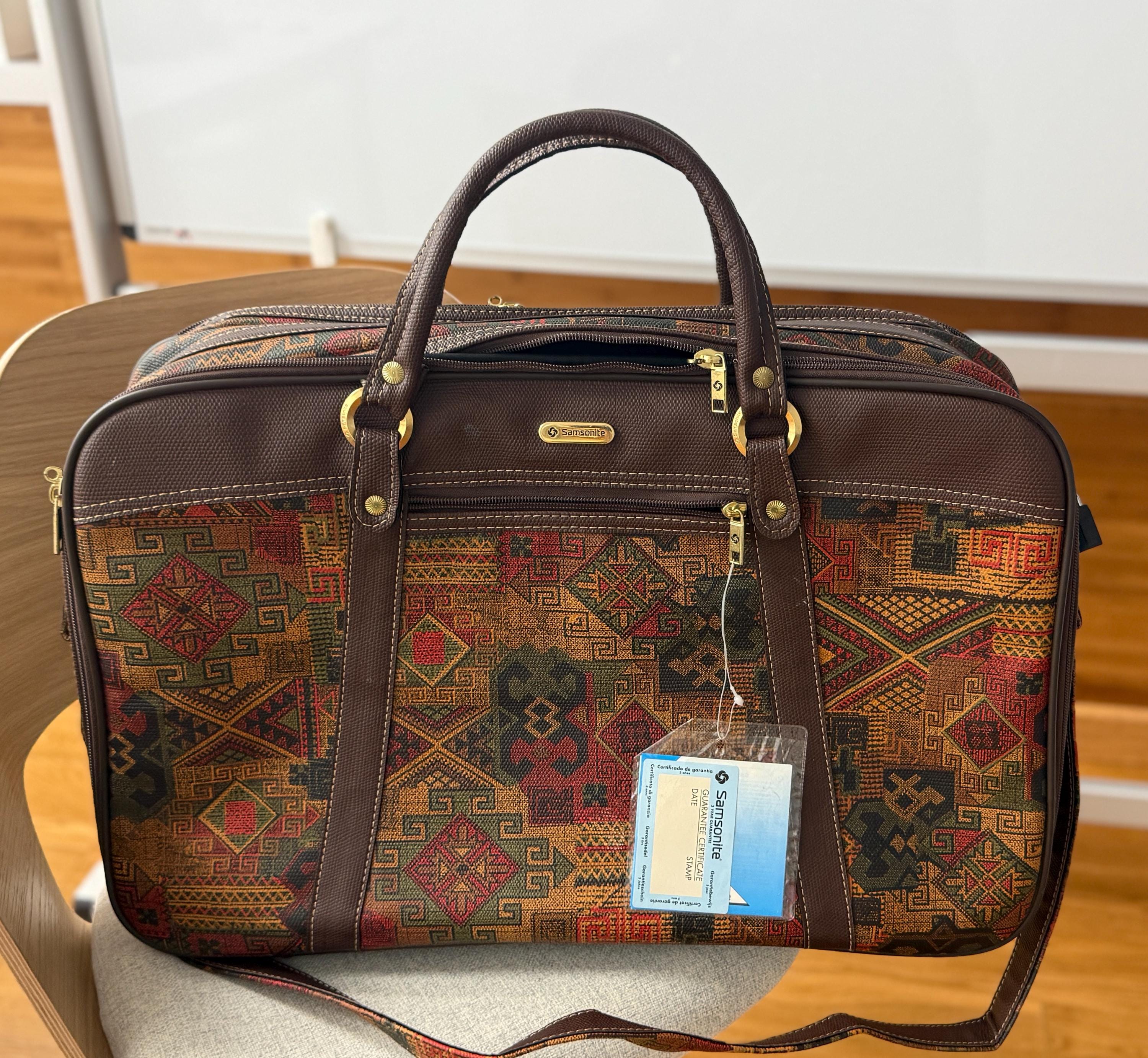 70s 貴重ベルギー製　Samsonite レザートラベルバッグ Vintage 70s Samsonite Royal Traveller Sidekicks Carry On Bag