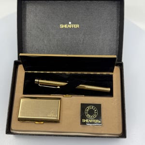 Sheaffer Imperial Brass 14k Fountain Pen – Vintage Set in Luxury