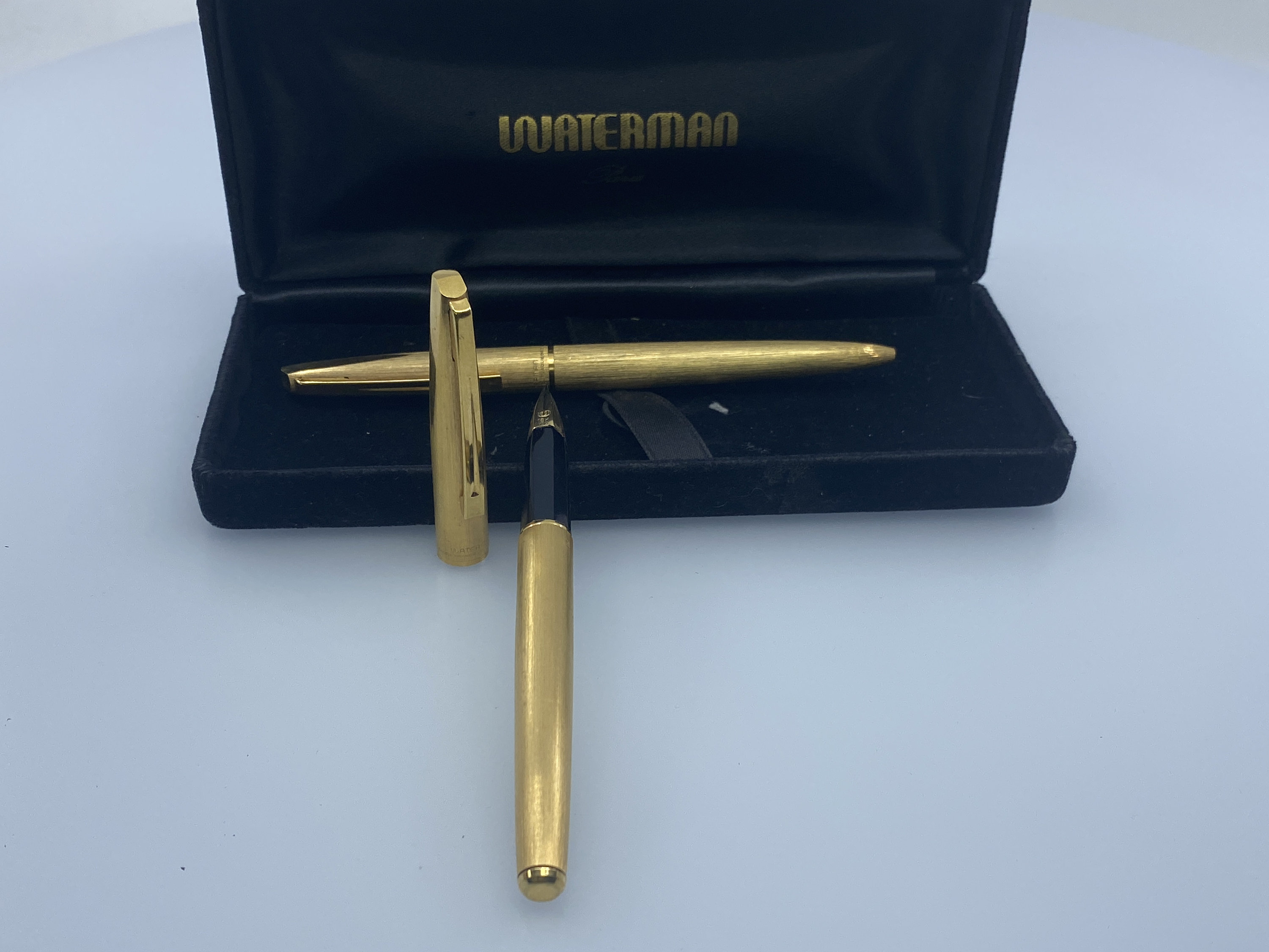 ヴィンテージ ウォーターマン コンコルド デラックスセット - 金メッキ