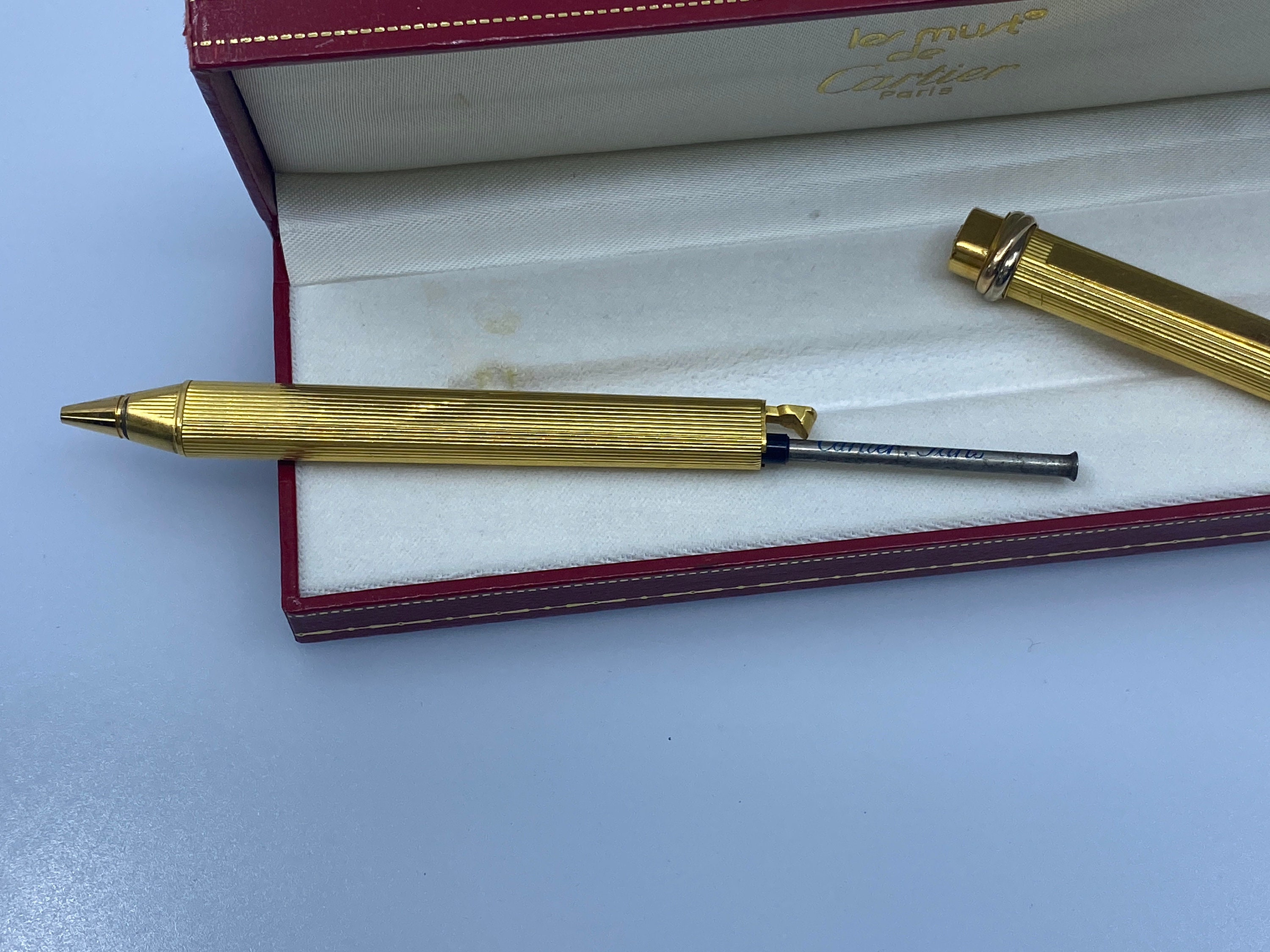カルティエ ヴァンドーム オーバル ボールペン ゴールド メッキ