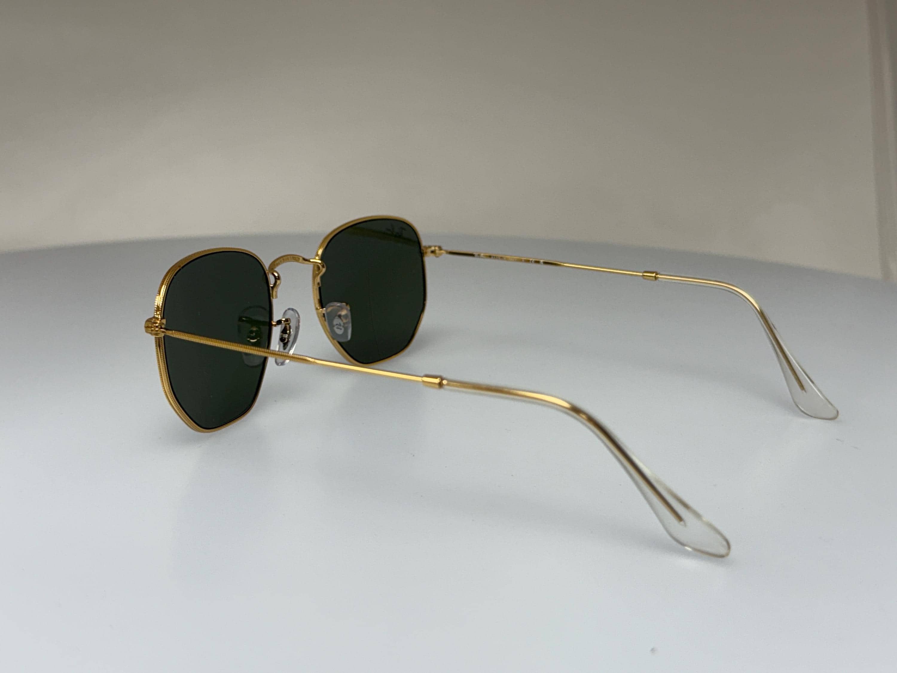 Ray-ban Hexagonal Gold Vintage Sunglasses – Green Lenses