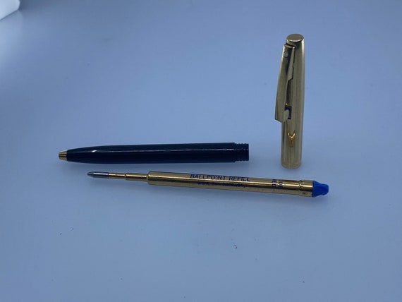 Vintage Sheaffer Imperial Ballpoint Pen - 12K GF With Black Resin