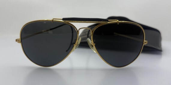 Ray-ban Bausch & Lomb USA Vintage Aviator Sunglasses – Gold  display picture 1