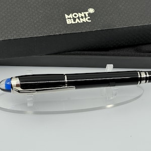 Penna stilografica Montblanc StarWalker Midnight Black – Pennino M 14K – Scatola originale – Condizioni eccellenti