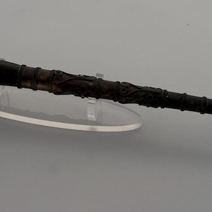 Wooden and Metal Pipe - Extra Long, Handcrafted, Antique Style Vintage Pipe