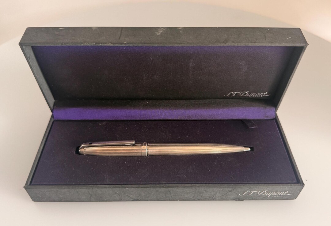 デュポン　S.T. Dupont Olympio ボールペン 本体 ヴィンテージ S.T. デュポン オリンピオ ボールペン、パラジウム仕上げ