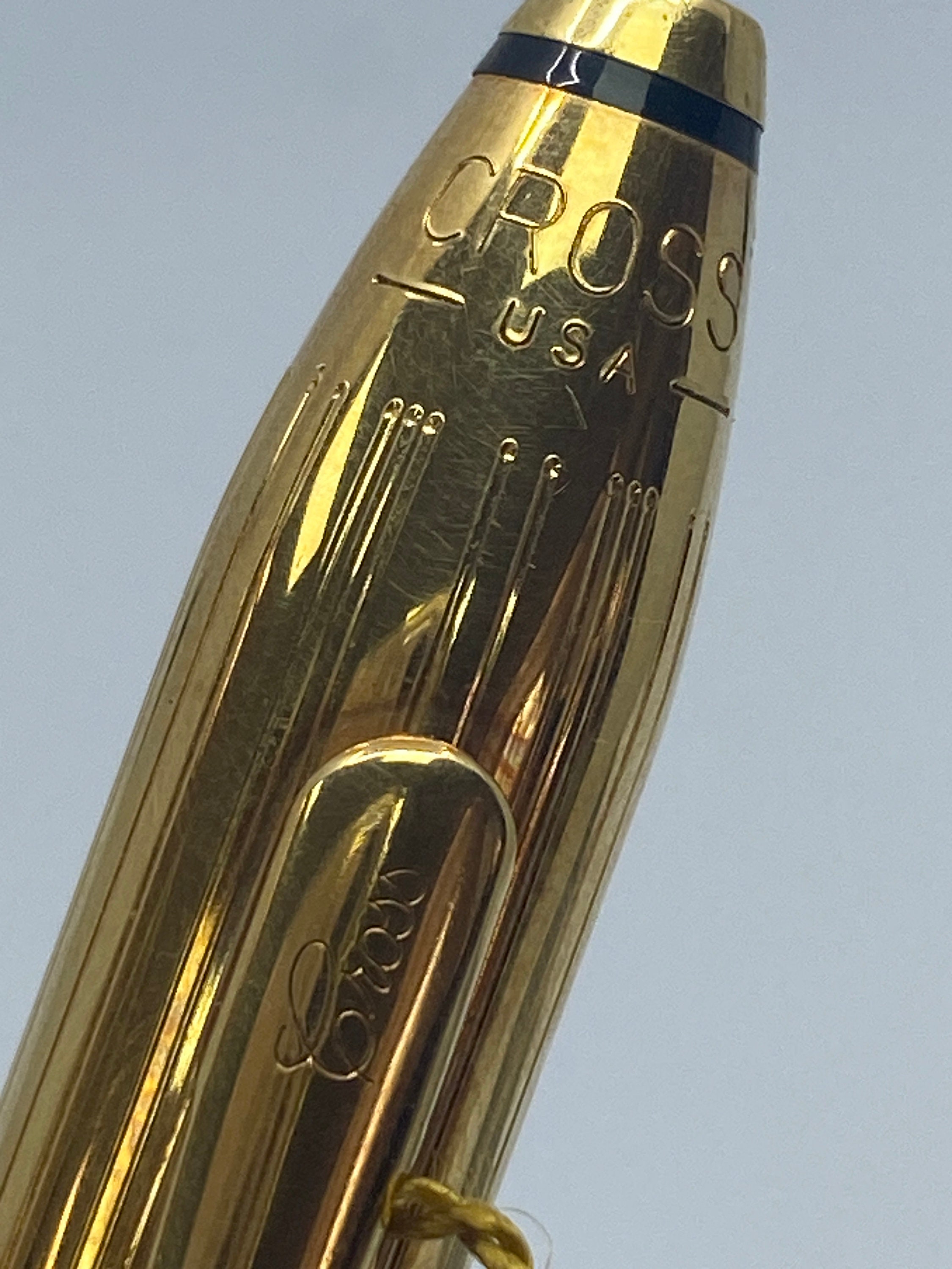 クロス センチュリー 1/20 18金メッキ ボールペン ツイスト機構付き