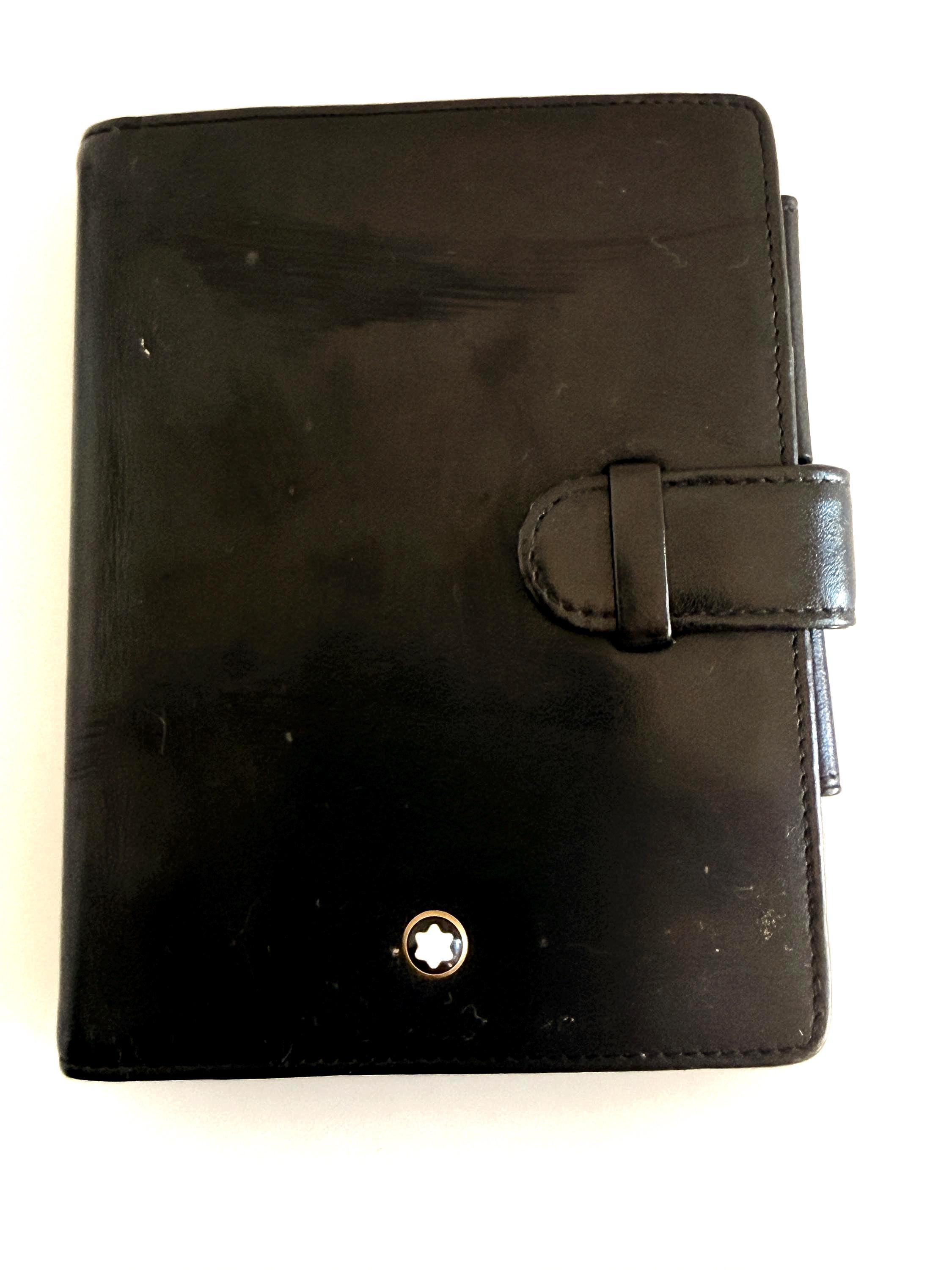 MONT BLANC オーガナイザー ブラック レザー Montblanc Organizer - Etsy