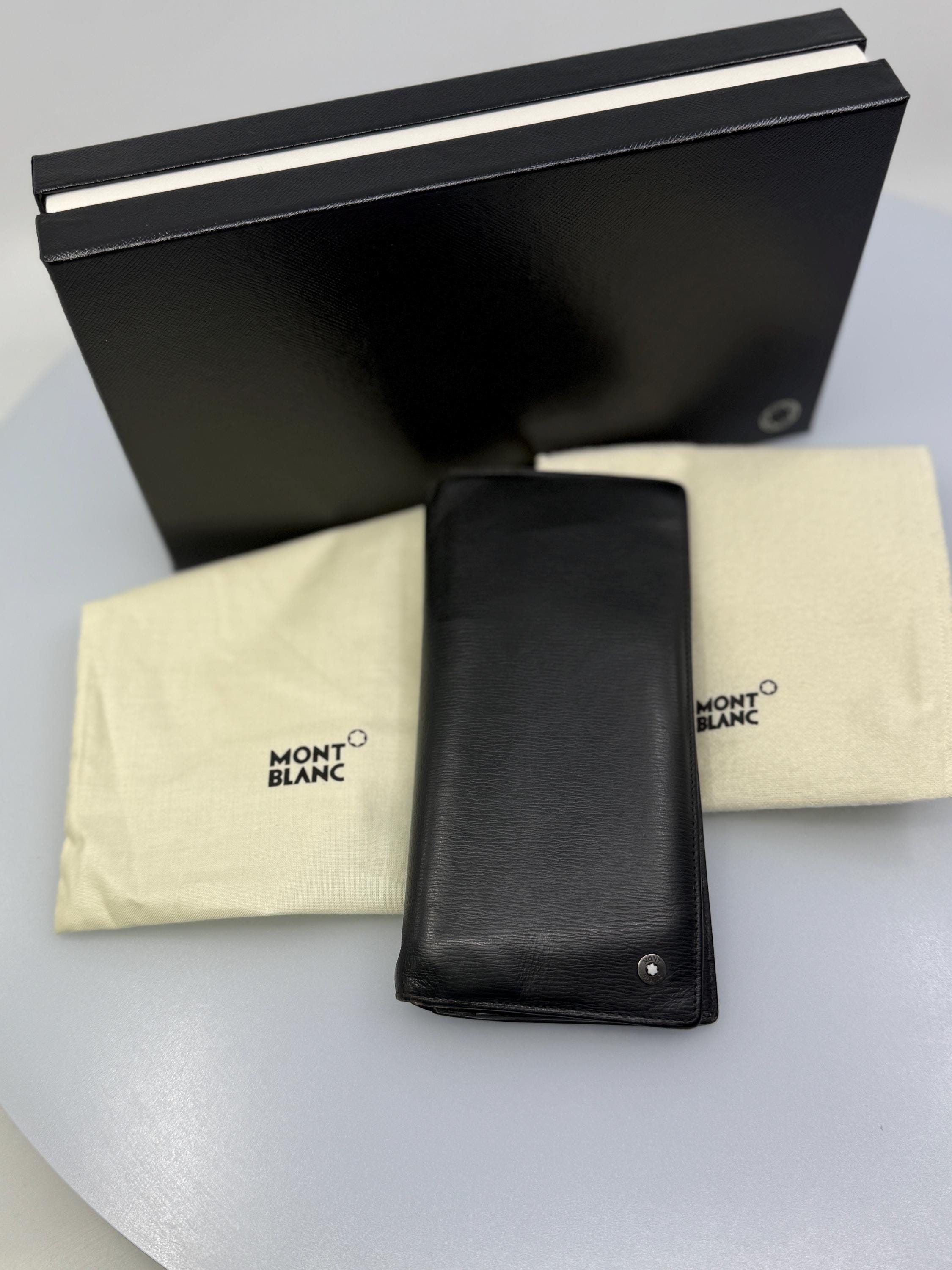 MONT BLANC オーガナイザー ブラック レザー Montblanc Organizer - Etsy