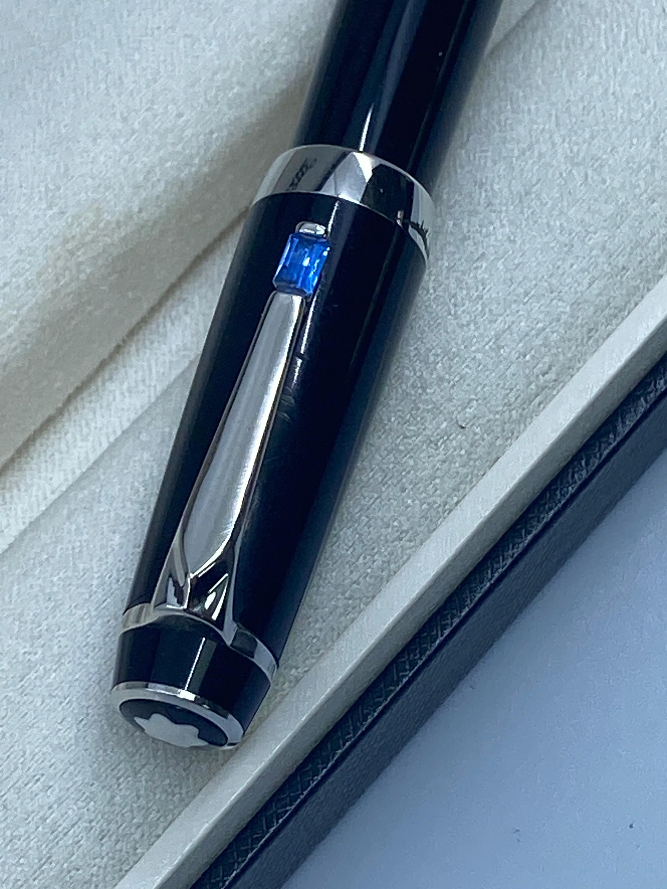Montblanc Bohème Blue Sapphire Rollerball With Blue Stone - Etsy