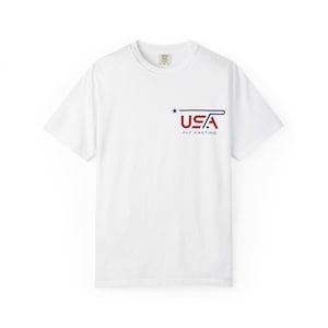 USA Fly Casting T-shirt | Fishing Logo Tee, American Angling Graphic
