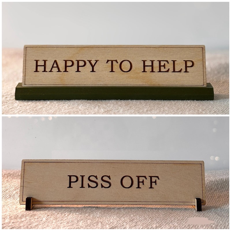 Funny Office Sign Desk - Etsy UK