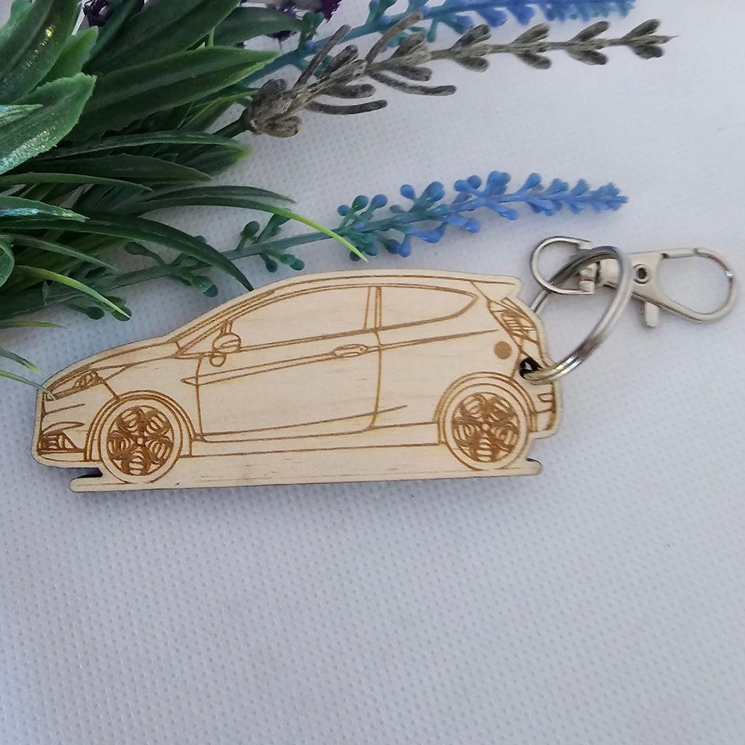 Ford Fiesta Wooden Keyring, Ford Keychain, Ford Fan, Fiesta ST, New ...