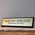 Executive Personalised Desk Name Plate, Professional Office Desk Sign, Office Secret Santa Gift Desk Accessory, Employee Gift Corporate Gift