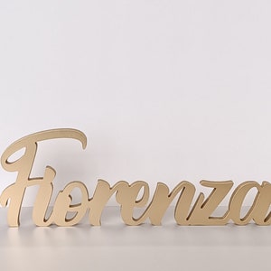 scritta nome personalizzata in legno,decorativa, arredamento casa, lettere di legno, decorazione cameretta , nomi 3D , compleanno immagine 5