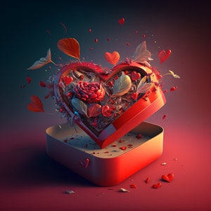 Valentijnsdag, cadeau, romantisch, kunst, print, paar, liefde, woondecoratie, sentimenteel, ingelijst, gemonteerd, verjaardag, romantisch cadeau