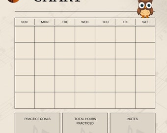 Violin Practice Schedule Chart for Violin Students - Etsy