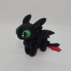Flexi Crochet Toothless Dragons, 3D printed, desk toy, Articulated Flex