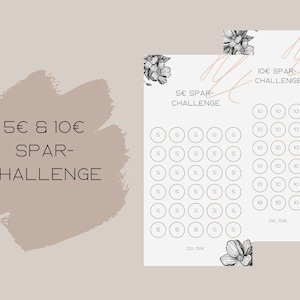 5 & 10 Euro Sparchallenge - Cashstuffing Umschlagmethode A6 Budget Binder Challenge