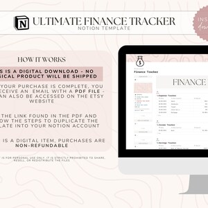 Notion Ultimate Finance Tracker Template | Finance Dashboard | Expenses ...