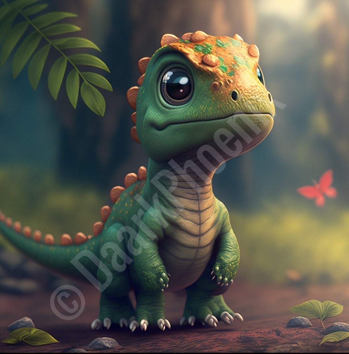 Cute Baby Dinosaur 1 Etsy