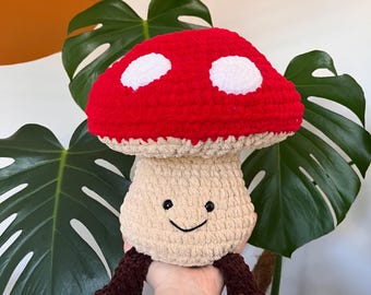 Mushroom Pal Crochet Pattern, Amusables JellyCat Inspired PDF DOWNLOAD ONLY