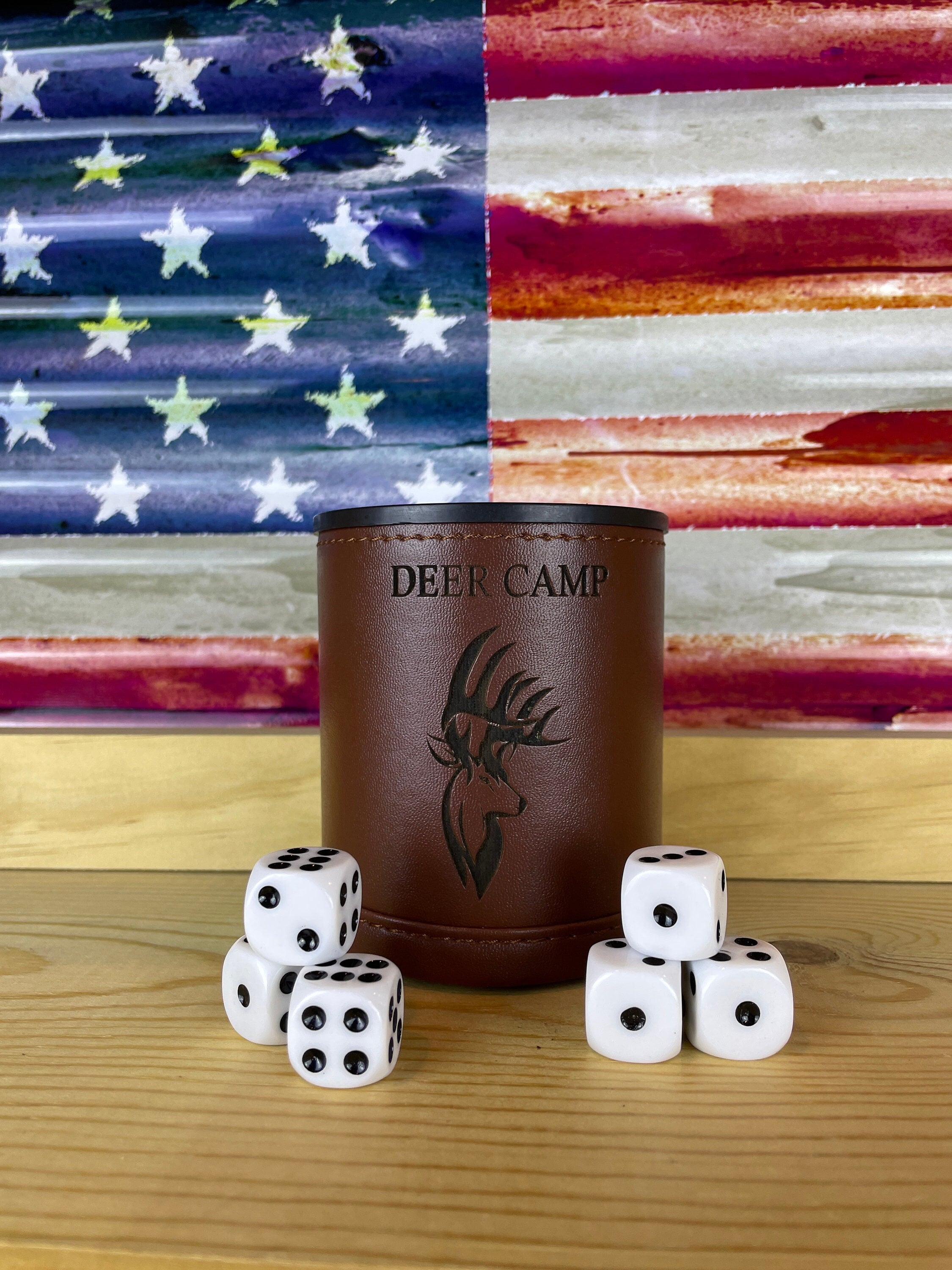 Leather Dice Cup, Personalized Leather Dice Cup, Dice Game, Bar Dice - Etsy