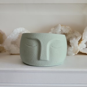 Face planter candle holder flower pot succulent pot