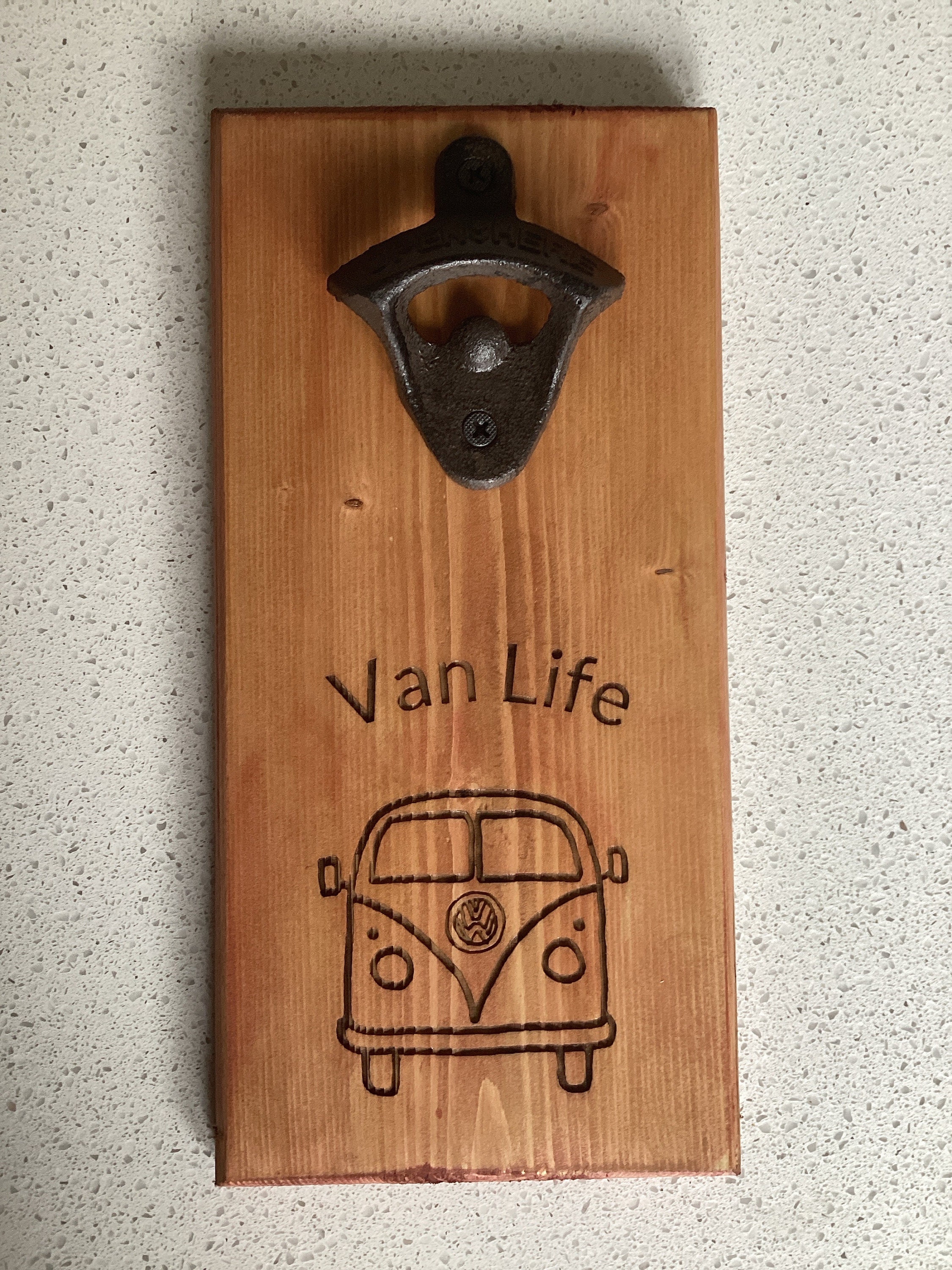 Wall Mounted Bottle Opener, Reclaimed Wood, Beer Bottle Catcher. Ideal Gift - Birthday, BBQ, Best Man, Moving In Present, Man Cave, Home Bar - Foto 6