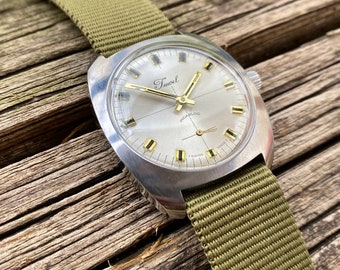 Swiss made - JUWEL - mechanische Vintage - Uhr mit kleiner Sekunde - 1970er Jahre - generalüberholt