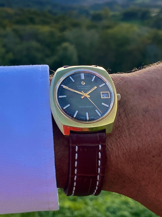 CERTINA Blue Ribbon 自動巻き時計 VINTAGE WATCH-CERTINA BLUE RIBBON AUTOMATIC {WORKING} | eBay