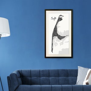 Sylt Poster Places, Art Print Sylt, Fine Art Sylt, North Sea, Sylt Love, Sylt Style, Typographic Poster