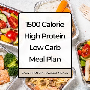 7 Day High-Protein, Low-Carb Meal Plan for Fitness, Health, and Weight Loss. Includes Full Detailed Shopping List - Protein Packed Meals