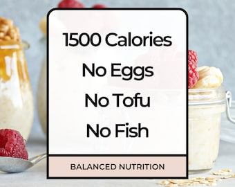 7-Tage Proteinreicher 1500 Kalorien Speiseplan (Digitaler Download)