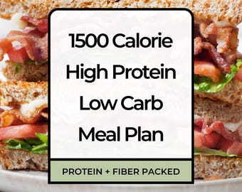 7-Tage High- Protein Low Carb Speiseplan: Abnehm-Rezepte (Digitaler Download)