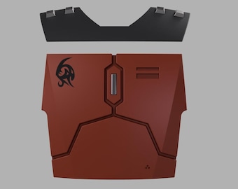 La coraza de mercenario: inspirada en la tercera temporada de The Mandalorian.