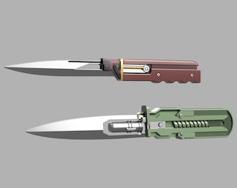 Vibro knife prop set: inspired by the Concept Art of The Mandalorian Season 1