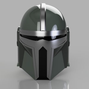 The Barbarian: 3D Printable Helmet inspired by The Mandalorian S1 Concept art