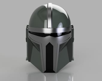 The Barbarian: 3D Printable Helmet inspired by The Mandalorian S1 Concept art