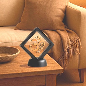 Om Symbol in Elegant Frame - Divine Presence on Your Desk