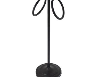17" Counter Top Towel Ring - Rubbed Bronze