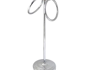 17" Counter Top Towel Ring - Polished Chrome